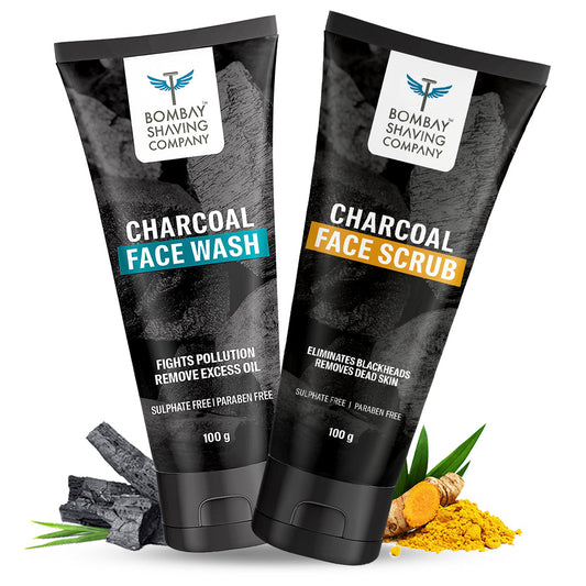 Charcoal Face Wash  Scrub Combo
