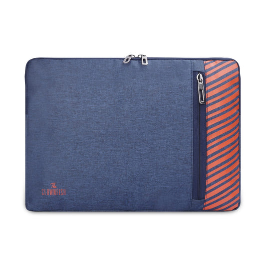 The Clownfish Algo Series Polyester Unisex 13 inch Laptop Sleeve Tablet Case Blue