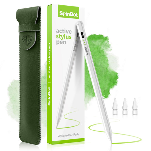 SpinBot 2nd Gen iPad Pencil with Palm Rejection Tilt Sensor Precise for WritingDrawing