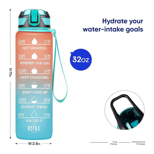 Timer Motivational Water Bottle