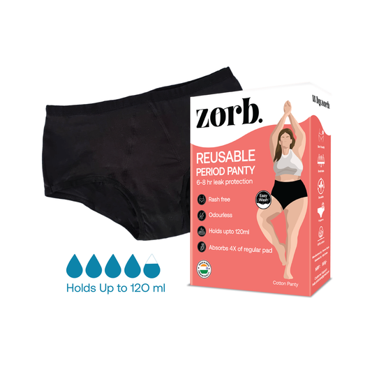 Zorb. Reusable Period Panty Black