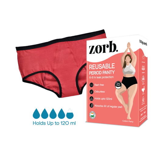 Zorb. Reusable Period Panty Maroon