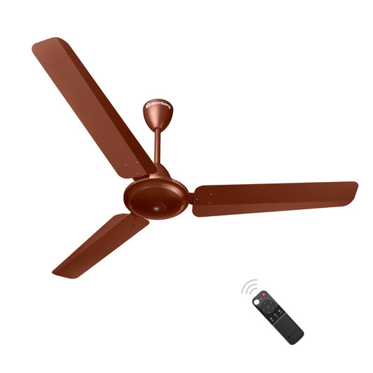 Atomberg Ameza 1200 mm BLDC Motor with Remote 3 Blade Ceiling Fan  Brown Pack of 1
