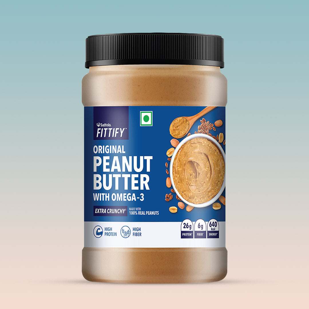 Saffola Fittify Original - Omega 3 - Peanut Butter Pack of 2