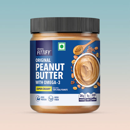 Saffola Fittify Original - Omega 3 - Peanut Butter Pack of 2