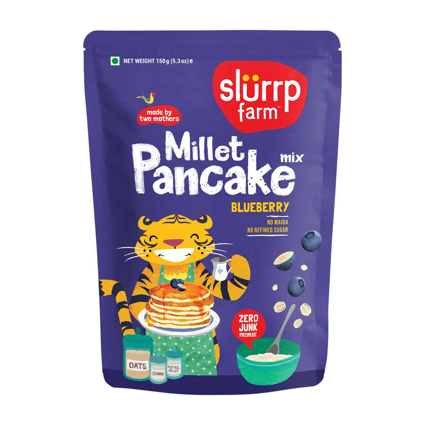 Blueberry Millet Pancake