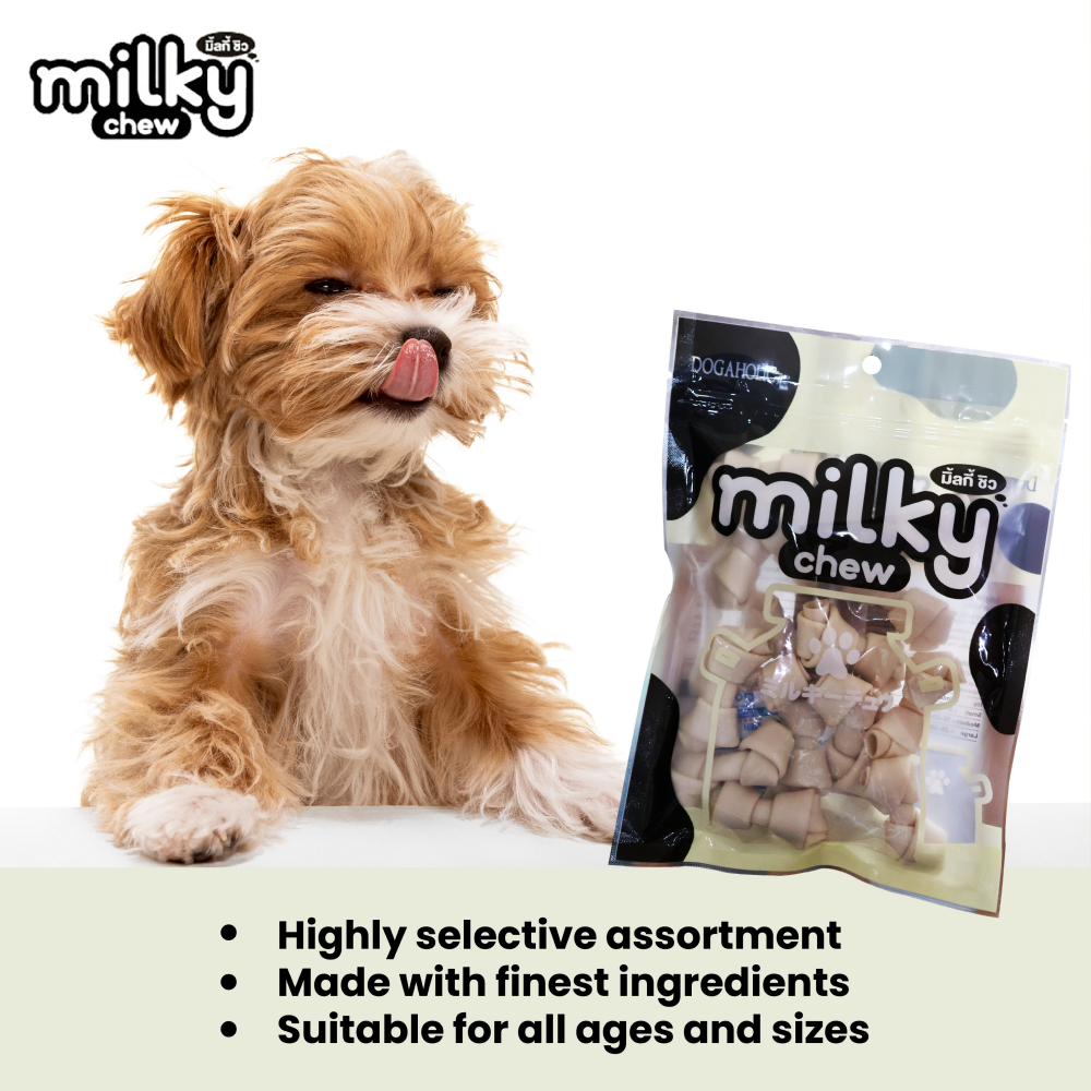 Dogaholic Milky Chew Bone Style Dog Treats