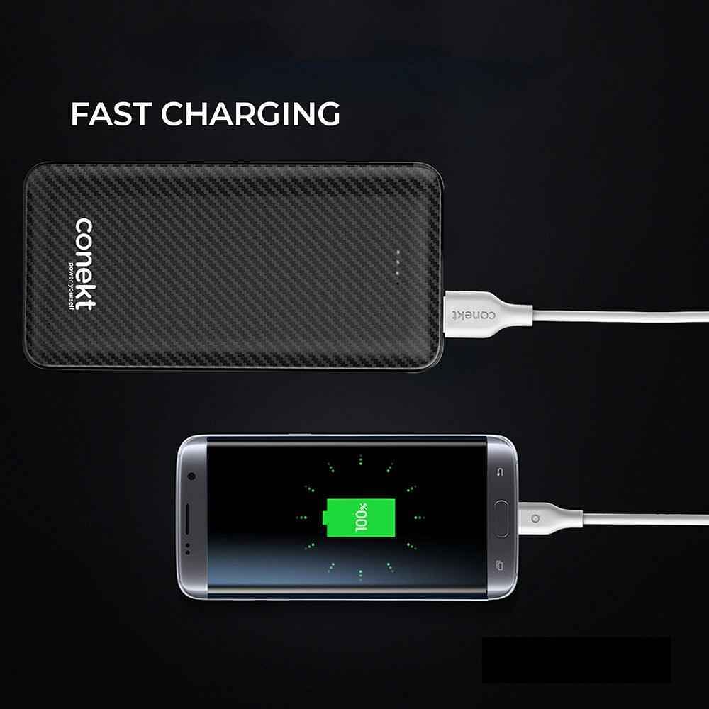 Conekt 10000mAh  Power Bank Zeal Proton Black