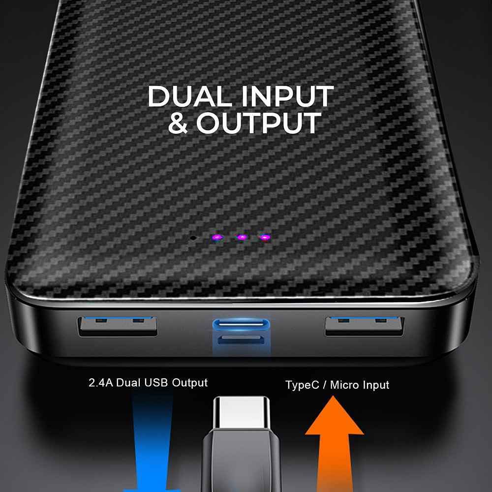 Conekt 10000mAh  Power Bank Zeal Proton Black