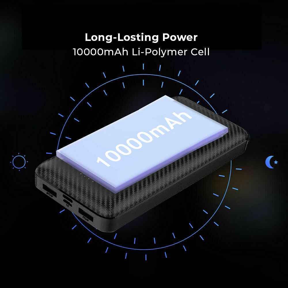 Conekt 10000mAh  Power Bank Zeal Proton Black