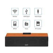 Endefo Entunez Glam BT SpeakerWooden12W RMS6 Hrs Play BackBTFMAUXTFUSB