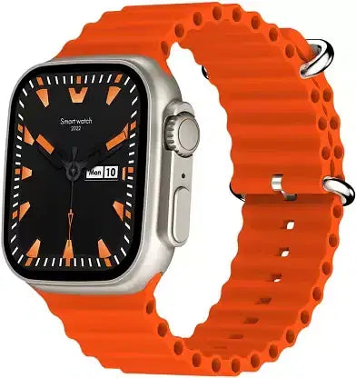 Fire-Boltt Warrior 1.96 Largest Display BT Calling Smartwatch with 120 sports modes Smartwatch  Orange Strap Free Size