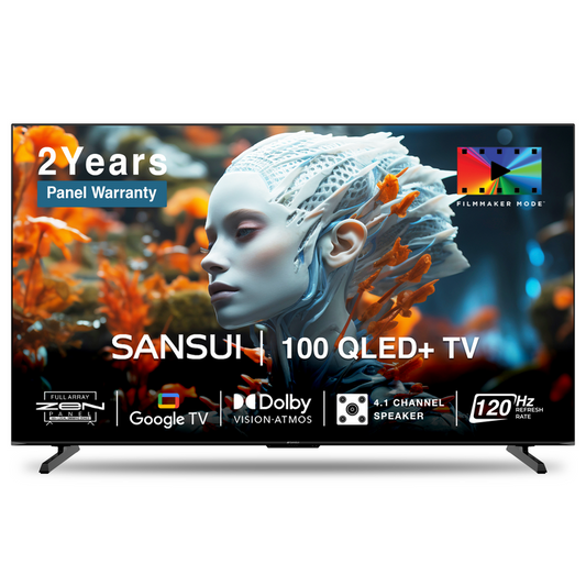 Sansui 254cm 100 inches QLED 4K Far Field Google TV