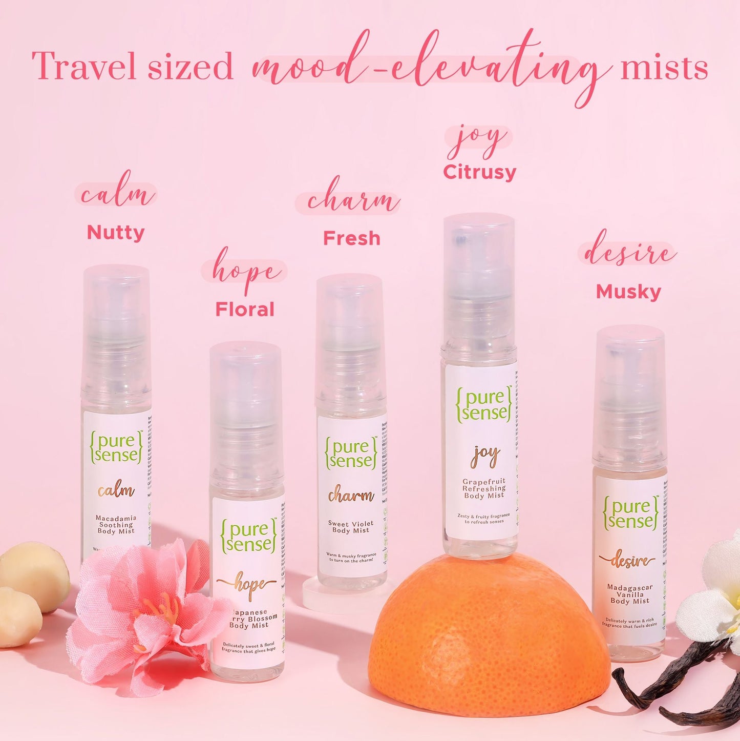 Mist Mini  Pack of 5 Body Mists 10ml  10ml  10ml  10ml  10ml  From the makers of Parachute Advansed  50ml