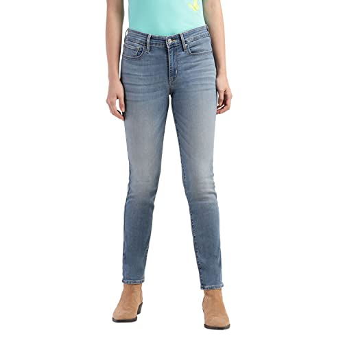 Levis Womens 712 Regular Fit Mid Rise Jeans  Slim