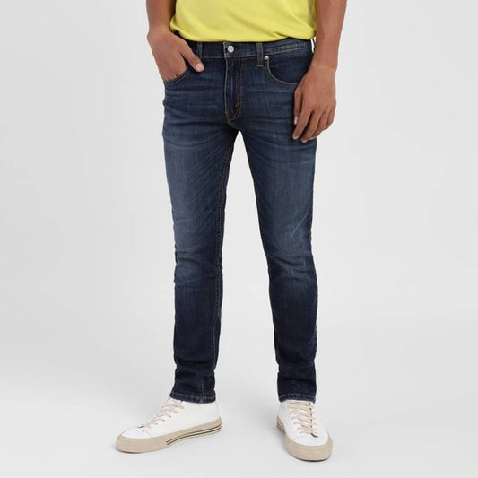 65504 Men Skinny Mid Rise Blue Jeans  Skinny