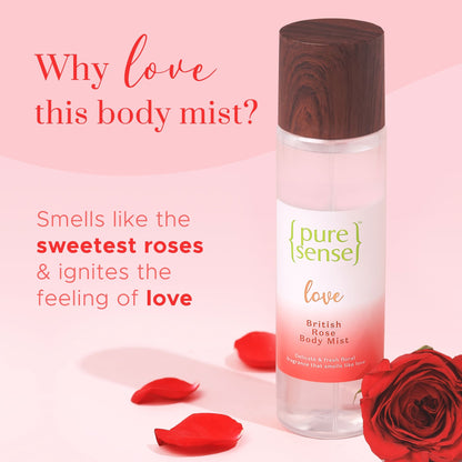 CRED Love British Rose Body Mist  From the makers of Parachute Advansed  150ml