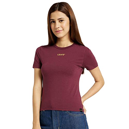 Levis Womens Slim Fit Brand Logo T-Shirt  XS