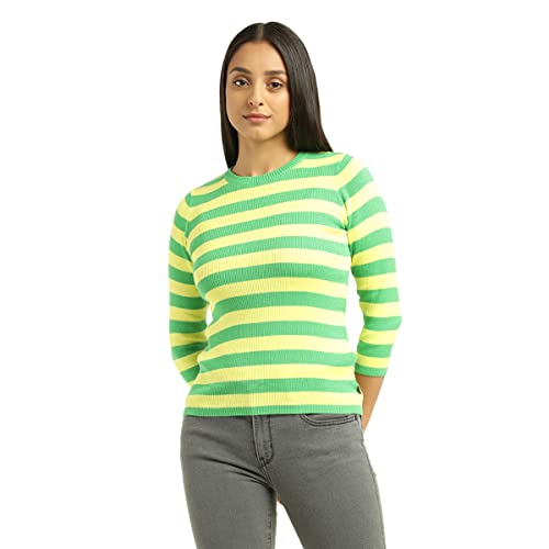 Levis Womens Striped Crew Neck Loose Fit Top