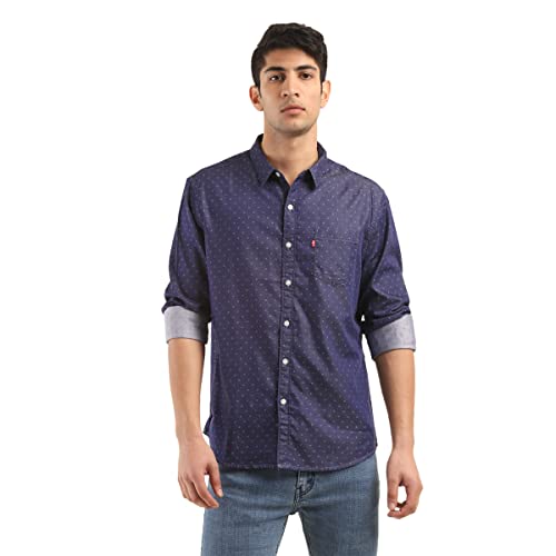 Levis Mens Slim Shirt 32874-0458Navy M