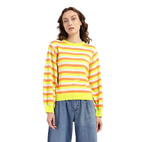 Levis Womens Striped Blouson Fitted Top