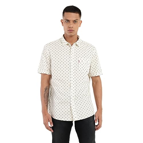 Levis Mens Slim Fit Shirt-White