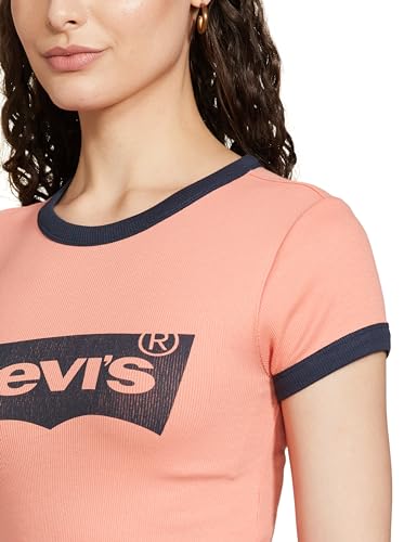 Levis Womens Slim Fit Brand Logo T-Shirt - M