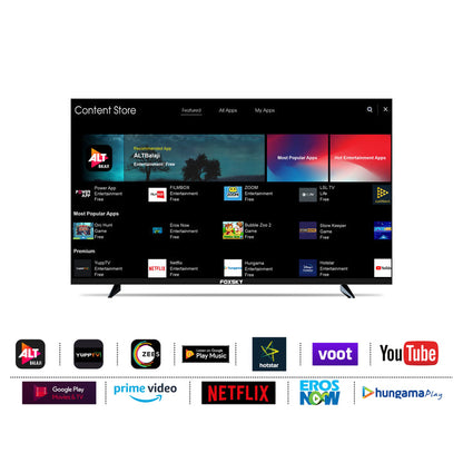 Foxsky 102 cm 40 inches Full HD Smart LED TV 40FSFHS With Black Frameless Edition Dolby Audio