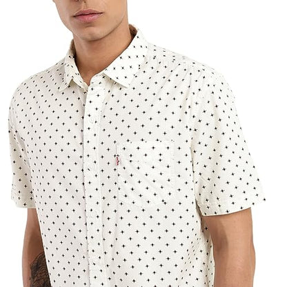 Levis Mens Slim Fit Shirt-White