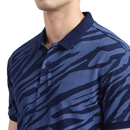 Levis Mens Regular Fit Printed Polo T-Shirt-Blue