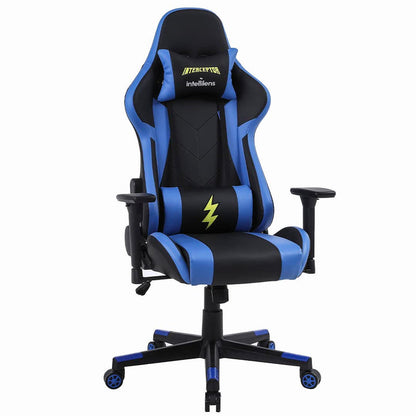 INTERCEPTOR Ergonomic Gaming Chair  Gaming Mat Combo  Premium Fabric Adjustable Neck  Lumbar Pillow 3D Adjustable Armrests