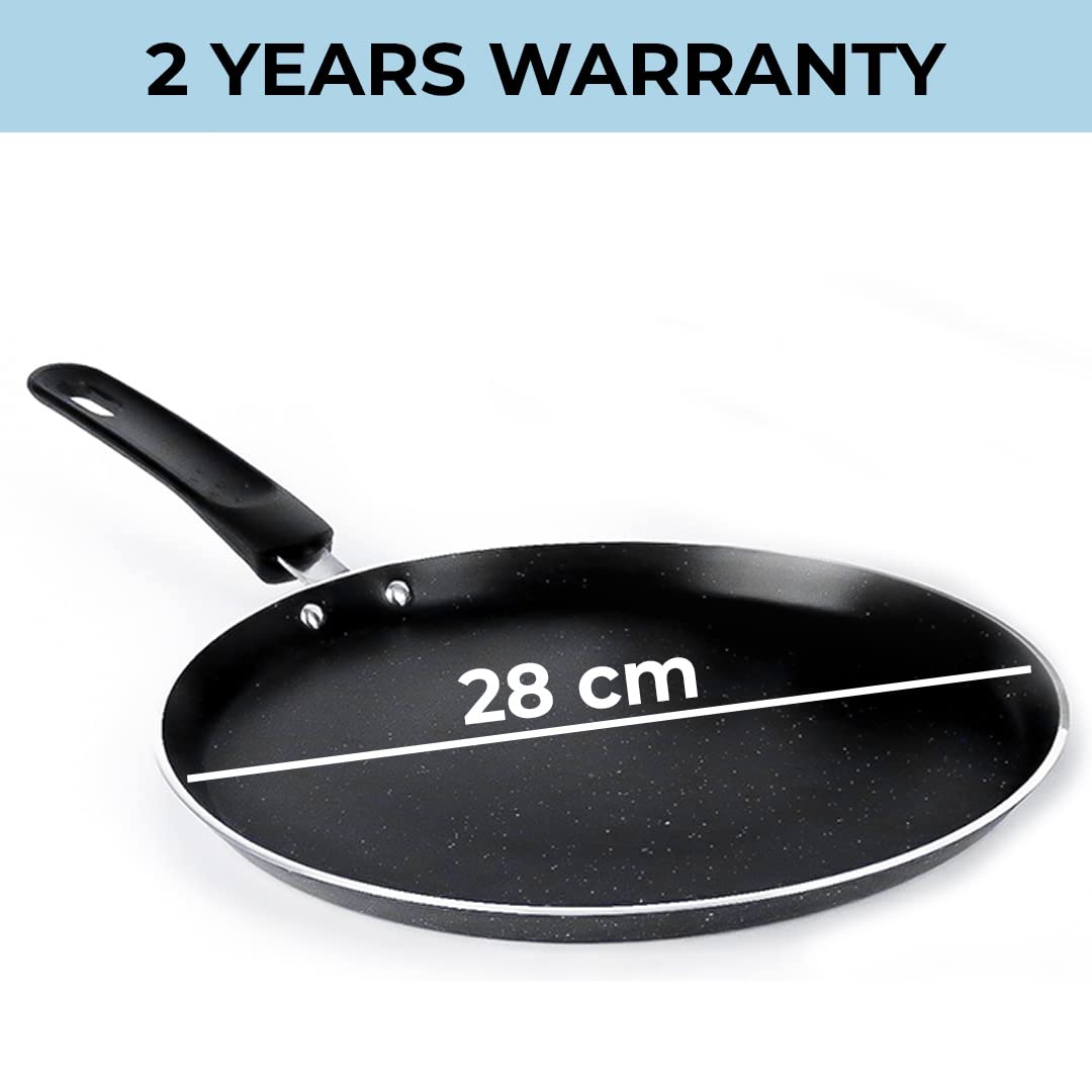 The Better Home Non Stick Induction Cookware: Frying Pan 24cm, Dosa Tawa 28cm, Kadai 24cm, 3 Layer Nonstick Coating.