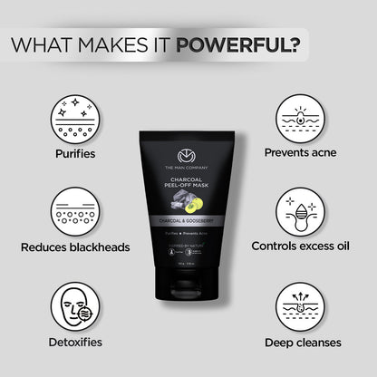 Charcoal Peel Off Mask  Charcoal  Gooseberry