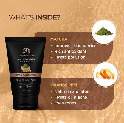 Anti-Pollution Face Wash  Matcha  Orange Peel