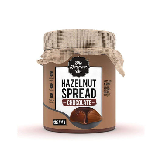 The Butternut Co. Chocolate Hazelnut Spread 200 gm No Refined Sugar Vegan No Preservatives