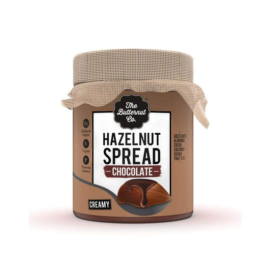 The Butternut Co. Chocolate Hazelnut Spread- 200 gm No Refined Sugar Vegan No Preservatives