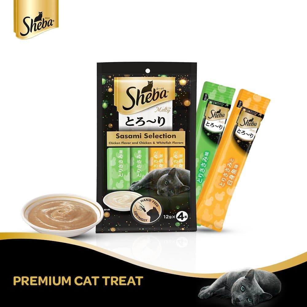 Sheba Chicken  Chicken Whitefish Sasami Selection Melty Premium Cat Treats