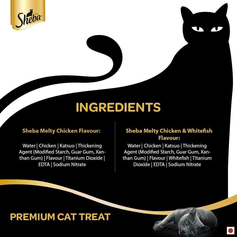 Sheba Chicken  Chicken Whitefish Sasami Selection Melty Premium Cat Treats