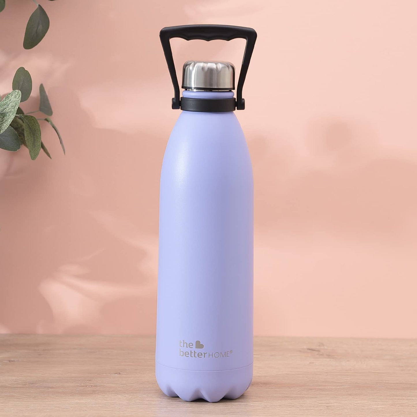 The Better Home 2L Insulated Bottle, 304 Stainless Steel, Hot 18 Hrs, Cold 24 Hrs, Rustproof, Leakproof, Purple.