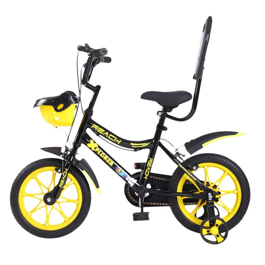 Xplorer 14T Kids Cycle with Training Wheels, 90% Assembled, 12" Frame, for Ages 2-5, Height 3 ft+