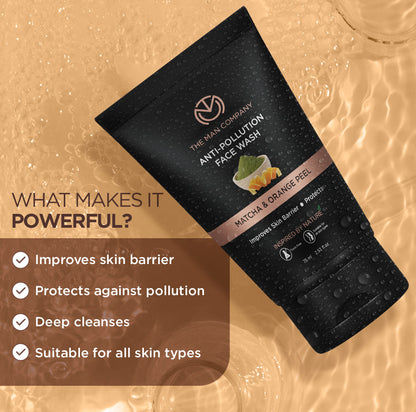 Anti-Pollution Face Wash  Matcha  Orange Peel