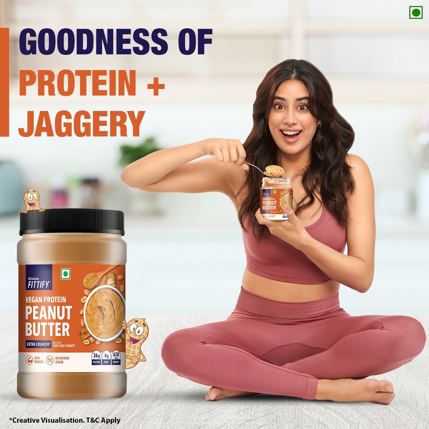 Saffola Fittify Vegan Protein - Peanut Butter