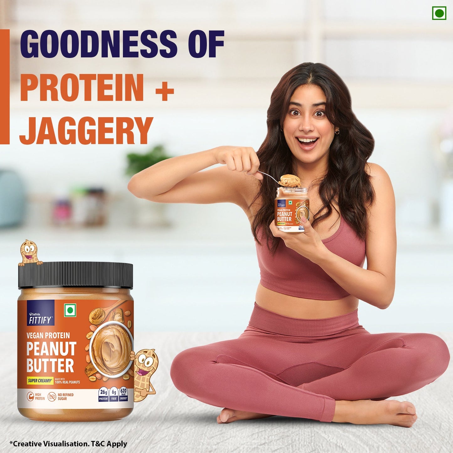 Saffola Fittify Vegan Protein - Peanut Butter