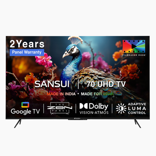 Sansui 178cm 70 inches Ultra HD 4K Far Field Google TV