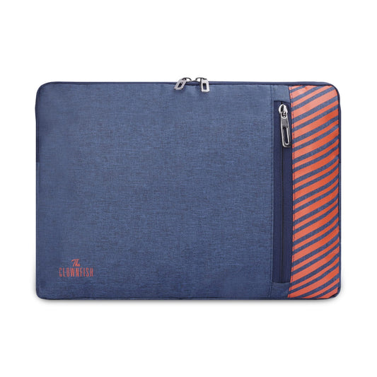 THE CLOWNFISH Algo Series Polyester Unisex 13 Inch Laptop Bag Tablet Case Blue