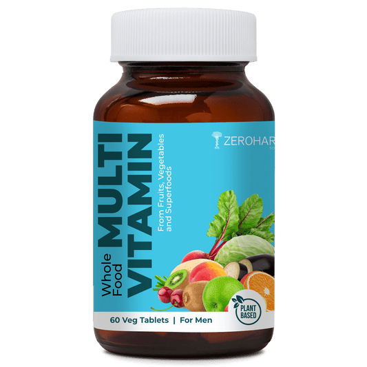 ZEROHARM Multi Vitamin-Men Boost Energy mood Workout Performance Improves Bone  Heart Health - 60 Tablets