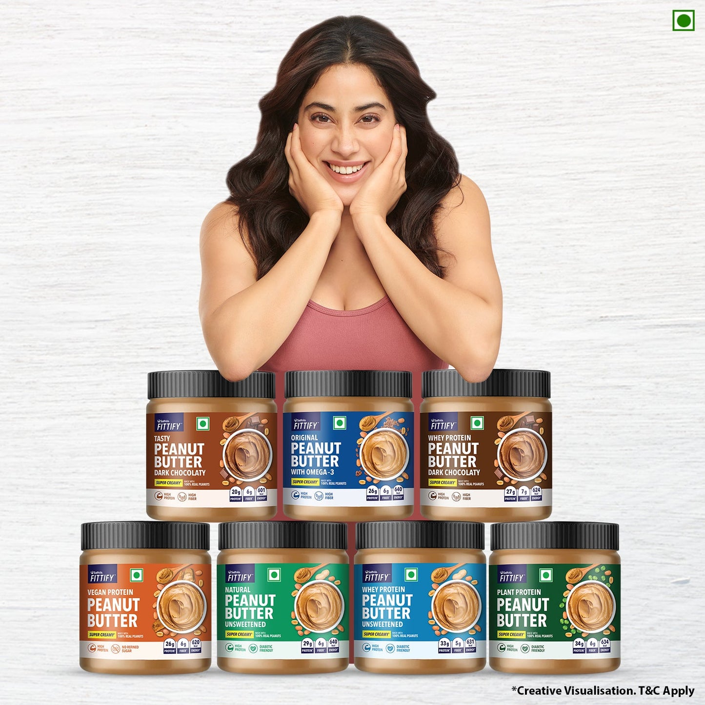 Saffola Fittify Vegan Protein - Peanut Butter