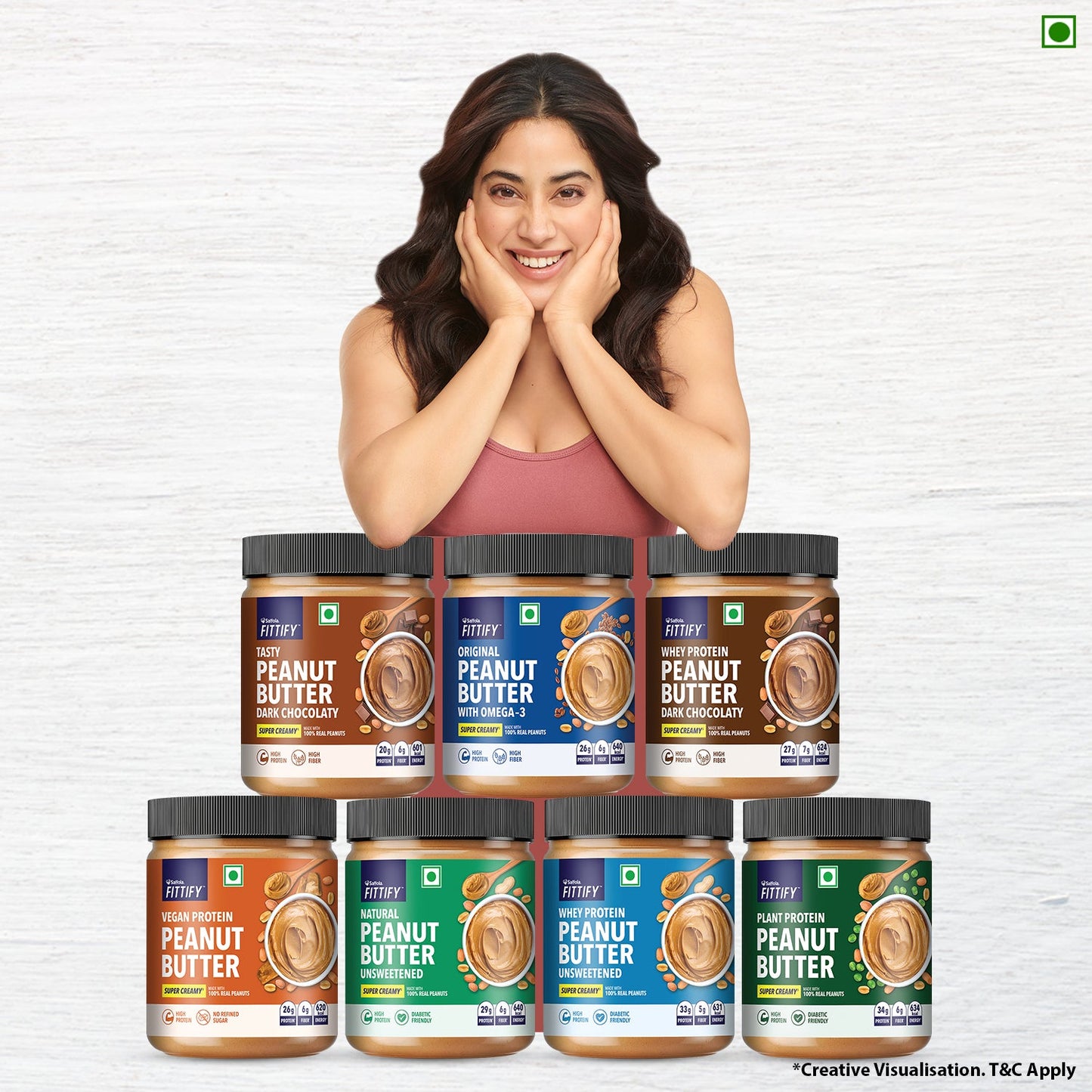 Saffola Fittify Vegan Protein - Peanut Butter