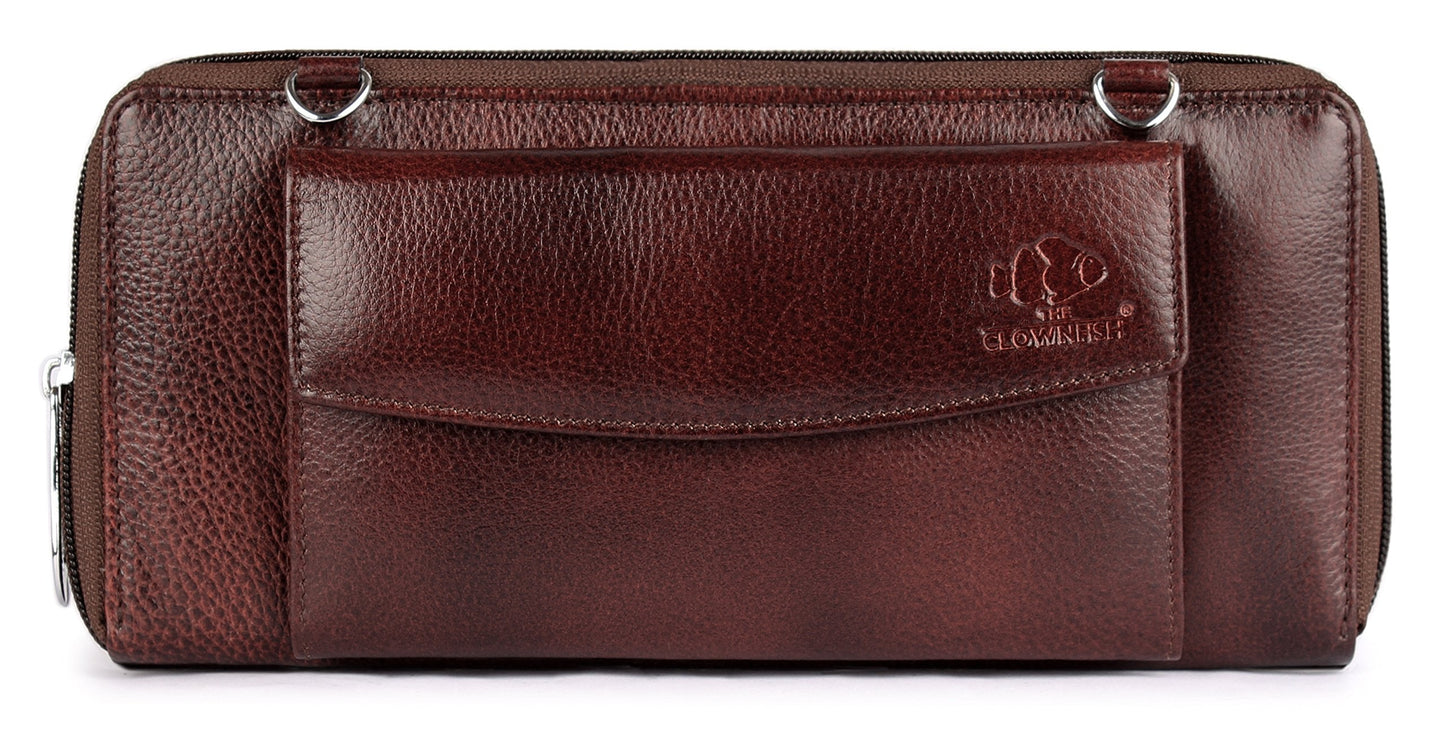 THE CLOWNFISH Dark Brown Womens Wallet