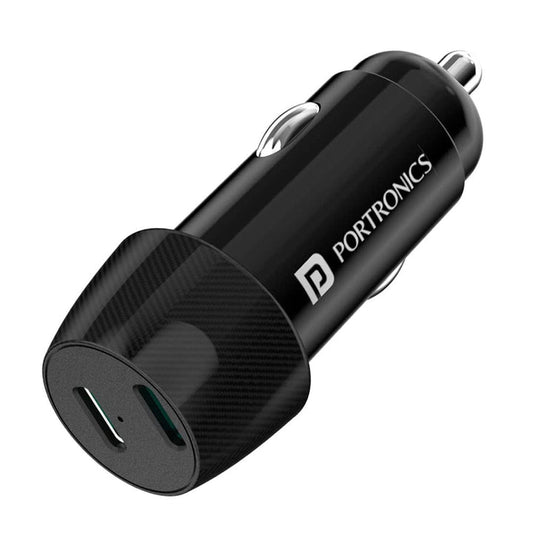 Portronics Car Power 14 Car Charger with Dual PD Output